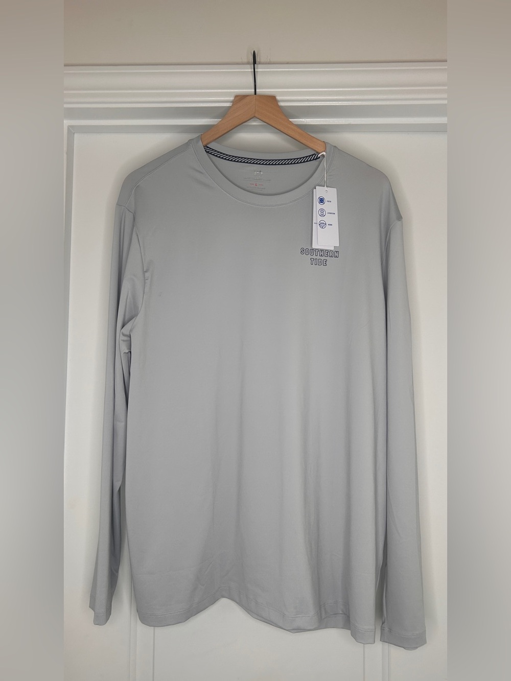 NWT Men’s Southern Tide Platinum G Skipjack Performance Long Sleeve Shirt, L - Picture 3 of 9